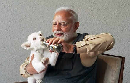 PM Narendra Modi explored various facilities at the centre and closely interacted with various animals that have been rehabilitated there. (ANI) PM Narendra Modi explored various facilities at the centre and closely interacted with various animals that have been rehabilitated there. (ANI)