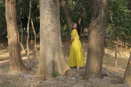 Ridhi enjoys her time in the lap of Nature. (Photo: Manoj Verma/HT) Ridhi enjoys her time in the lap of Nature. (Photo: Manoj Verma/HT)