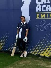 Smriti Mandhana at the launch of her academy