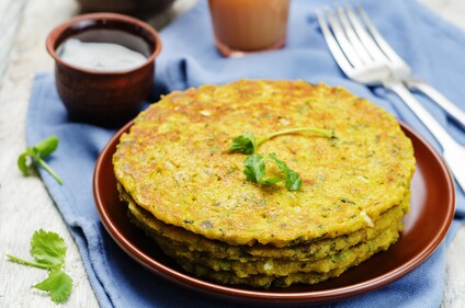 Moong dal cheela. (Shutterstock) Moong dal cheela. (Shutterstock)