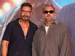 Ajay Devgn and Honey Singh attended Raid 2 song Money Money launch. Ajay Devgn and Honey Singh attended Raid 2 song Money Money launch.