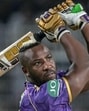 Kolkata Knight Riders' Andre Russell has had his lowest-ever IPL returns with an average of 9.17 and a strike rate of 119.57 (AFP)