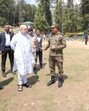 Union home minister Amit Shah visiting the site of Tuesday’s Pahalgam terror attack in south Kashmir’s Anantnag district on Wednesday. (X) Union home minister Amit Shah visiting the site of Tuesday’s Pahalgam terror attack in south Kashmir’s Anantnag district on Wednesday. (X)