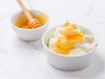Honey and yoghurt are a good combination. Honey and yoghurt are a good combination.