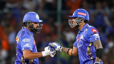 Rohit eventually fell for 70 in 46 balls but by then, the job was already done. The partnership between him and Suryakumar Yadav brought 64 runs in just 46 balls. (ANI) Rohit eventually fell for 70 in 46 balls but by then, the job was already done. The partnership between him and Suryakumar Yadav brought 64 runs in just 46 balls. (ANI)