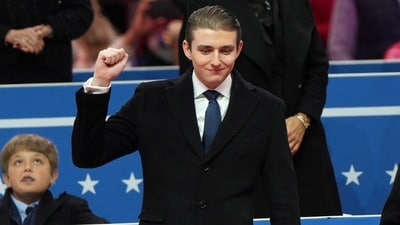 Barron Trump's college life is complicated by security concerns, preventing typical interactions. He connects with peers through video games. (AP01_21_2025_000054B) (AP) Barron Trump's college life is complicated by security concerns, preventing typical interactions. He connects with peers through video games. (AP01_21_2025_000054B) (AP)