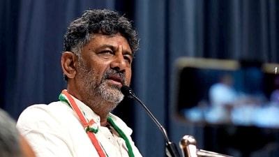 Karnataka deputy CM DK Shivakumar. Karnataka deputy CM DK Shivakumar.