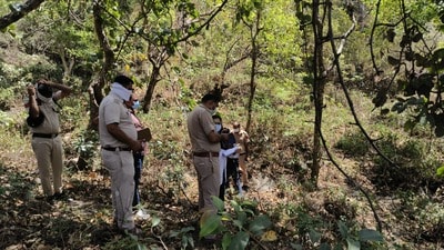 The deceased has been identified as Ravi Kumar, a resident of Nangal village, Barwala block. (HT Photo)