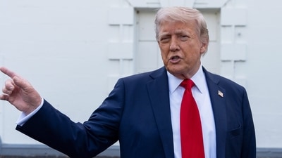 President Donald Trump speaks with reporters at the White House, Wednesday, (AP) President Donald Trump speaks with reporters at the White House, Wednesday, (AP)