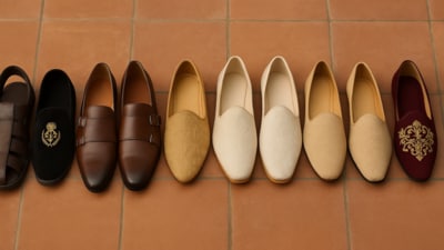 From mojaris to loafers, House Of Pataudi shoes are your go-to for ethnic shoes for men with timeless charm. From mojaris to loafers, House Of Pataudi shoes are your go-to for ethnic shoes for men with timeless charm.
