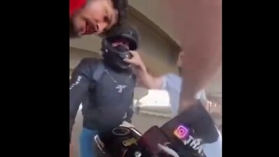 Hardik Sharma reportedly used artificial intelligence tools to trace the accused after the incident. (Screengrab from video posted on X by @GreaterNoidaW)