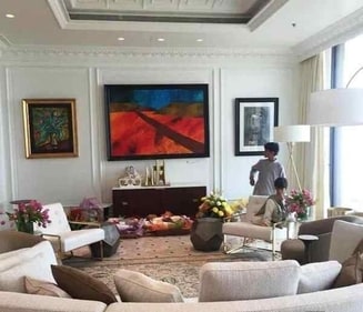 Luxury furnishings in the home of Isha Ambani and Anand Piramal. (BCCL) Luxury furnishings in the home of Isha Ambani and Anand Piramal. (BCCL)