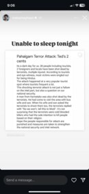 Samay Raina reacts to terror attack in Pahalgam. Samay Raina reacts to terror attack in Pahalgam.
