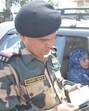 A BSF personnel checking the passport of Pakistani national Mehnaz Begum as she returns to her country from the Attari Integrated Check Post (ICP) on Thursday. (Sameer Sehgal/HT) A BSF personnel checking the passport of Pakistani national Mehnaz Begum as she returns to her country from the Attari Integrated Check Post (ICP) on Thursday. (Sameer Sehgal/HT)