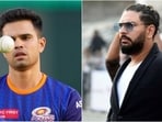 Arjun Tendulkar (L) and Yuvraj Singh. Are we looking at a new alliance? Arjun Tendulkar (L) and Yuvraj Singh. Are we looking at a new alliance?