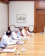 Prime Minister Narendra Modi at a meeting of the Cabinet Committee on Security in New Delhi on Wednesday. (DPR PMO)