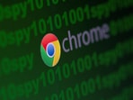 Google Chrome logo is seen near cyber code and words "spy"  in this illustration picture taken June 18, 2020.