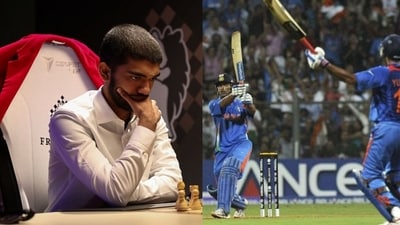 D Gukesh recalled MS Dhoni's match-winning 2011 World Cup final shot. D Gukesh recalled MS Dhoni's match-winning 2011 World Cup final shot.