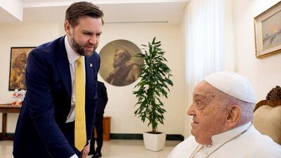 Before his death, Pope Francis held a meeting with US Vice President JD Vance in Rome. (AP) Before his death, Pope Francis held a meeting with US Vice President JD Vance in Rome. (AP)