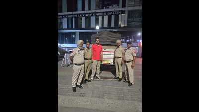 According to officials, some spots in Sector 86 where liquor was being served illegally also faced action as the outlets indulging in such activities were warned. (HT Photo)