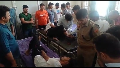 Accused undergoing treatment in a hospital in Sonepat. (HT Photo) Accused undergoing treatment in a hospital in Sonepat. (HT Photo)
