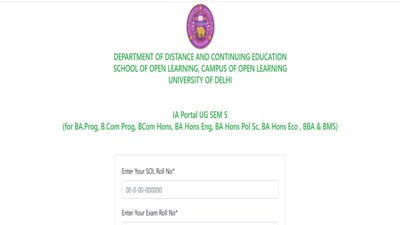 DU SOL Result 2025 for UG 5th semester declared at sol.du.ac.in, link here