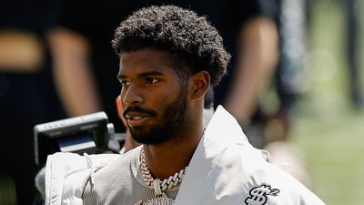 Colorado Buffaloes former player Shedeur Sanders before the spring game at Folsom Field. Mandatory Credit: Isaiah J. Downing-Imagn Images (IMAGN IMAGES via Reuters Connect)