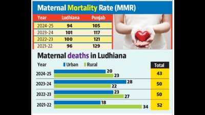 Health officials attribute the decline in MMR this year to better monitoring of high-risk pregnancies, timely postpartum care, and improved identification of contributing factors. (HT Photo) Health officials attribute the decline in MMR this year to better monitoring of high-risk pregnancies, timely postpartum care, and improved identification of contributing factors. (HT Photo)