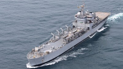 Indian Navy ship sailing in the sea. (Representational) (REUTERS)