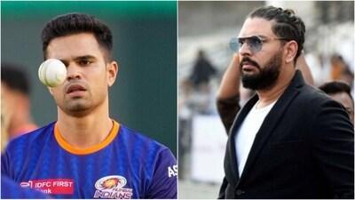 Arjun Tendulkar (L) and Yuvraj Singh. Are we looking at a new alliance? (PTI/AFP) Arjun Tendulkar (L) and Yuvraj Singh. Are we looking at a new alliance? (PTI/AFP)