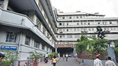 Old Tata Memorial Cancer Hospital at Parel. (HT photo)