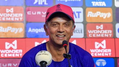 Jaipur: Rajasthan Royals Coach Rahul Dravid at a press conference (PTI) Jaipur: Rajasthan Royals Coach Rahul Dravid at a press conference (PTI)