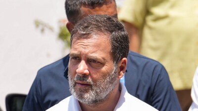 Congress leader Rahul Gandhi leaves after a Congress Working Committee (CWC) meeting, at the party office, in New Delhi, Thursday, April 24, 2025. (PTI) Congress leader Rahul Gandhi leaves after a Congress Working Committee (CWC) meeting, at the party office, in New Delhi, Thursday, April 24, 2025. (PTI)