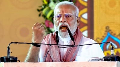 Prime Minister Narendra Modi speaks during the National Panchayati Raj Day programme, in Madhubani district, Bihar. (PTI) Prime Minister Narendra Modi speaks during the National Panchayati Raj Day programme, in Madhubani district, Bihar. (PTI)