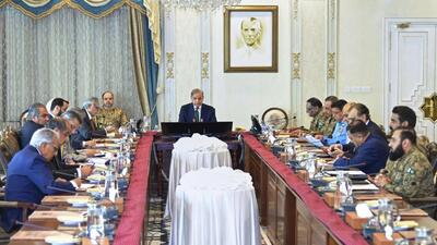 Pakistan Prime Minister Shehbaz Sharif chairs a high level security meeting in Islamabad on Thursday. (AP) Pakistan Prime Minister Shehbaz Sharif chairs a high level security meeting in Islamabad on Thursday. (AP)