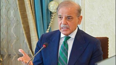 Pakistan Prime Minister Shehbaz Sharif in Islamabad on Thursday. (AFP Photo) Pakistan Prime Minister Shehbaz Sharif in Islamabad on Thursday. (AFP Photo)