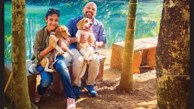 Shivani and Sidharth Kale only sleep for five hours a day. But it’s worth it for Walnut and Donut, they say. Shivani and Sidharth Kale only sleep for five hours a day. But it’s worth it for Walnut and Donut, they say.