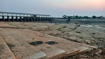 The Krishna river, which is the lifeline of northern parts of the state, has already started drying up (HT photo) The Krishna river, which is the lifeline of northern parts of the state, has already started drying up (HT photo)