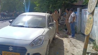 The car in which the body was found (Sourced) The car in which the body was found (Sourced)