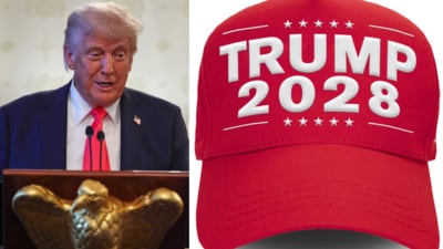 The Official Trump Store has released the ‘Trump 2028’ hat (AP and Official Trump Store) The Official Trump Store has released the ‘Trump 2028’ hat (AP and Official Trump Store)