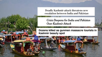 Big US media outlets covered the Pahalgam terror attack in Kashmir (AFP, Screenshots - CNN, Washington Post, NY Times) Big US media outlets covered the Pahalgam terror attack in Kashmir (AFP, Screenshots - CNN, Washington Post, NY Times)
