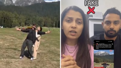 Ashish Sehrawat and Yashika Sharma have claimed that the viral video features them. (Instagram/yashikashishsehrawat) Ashish Sehrawat and Yashika Sharma have claimed that the viral video features them. (Instagram/yashikashishsehrawat)