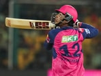 Rajasthan Royals' Vaibhav Suryavanshi plays a shot. Rajasthan Royals' Vaibhav Suryavanshi plays a shot.