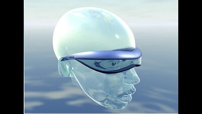 A rendering of virtual-reality goggles, from the Nokia Design Archive at Aalto University. A rendering of virtual-reality goggles, from the Nokia Design Archive at Aalto University.