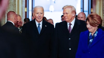 Joe Biden and Donald Trump will be at Pope Francis' funeral on Saturday (AFP) Joe Biden and Donald Trump will be at Pope Francis' funeral on Saturday (AFP)