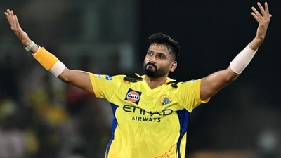 Khaleel Ahmed delivered once again for CSK in the powerplay, dismissing Abhishek with just the second ball of the innings. Travis Head then fell to Anshul Kamboj in the last over of the powerplay and SRH's score stood at 37/2 at the end of the six. (AFP) Khaleel Ahmed delivered once again for CSK in the powerplay, dismissing Abhishek with just the second ball of the innings. Travis Head then fell to Anshul Kamboj in the last over of the powerplay and SRH's score stood at 37/2 at the end of the six. (AFP)
