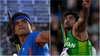 Neeraj Chopra broke his silence on the controversial invite to Arshad Nadeem. (AP) Neeraj Chopra broke his silence on the controversial invite to Arshad Nadeem. (AP)