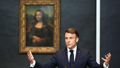 France's President Emmanuel Macron announced that the historic Louvre Museum will be renovated and expanded in a major overhaul. (AFP) France's President Emmanuel Macron announced that the historic Louvre Museum will be renovated and expanded in a major overhaul. (AFP)