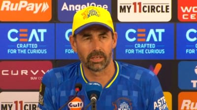 Stephen Fleming during a press conference in IPL 2025 (IPL) Stephen Fleming during a press conference in IPL 2025 (IPL)