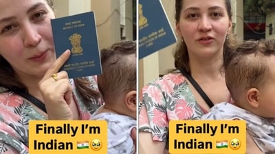 A woman showing her OCI passport. (Instagram/@terk_love) A woman showing her OCI passport. (Instagram/@terk_love)